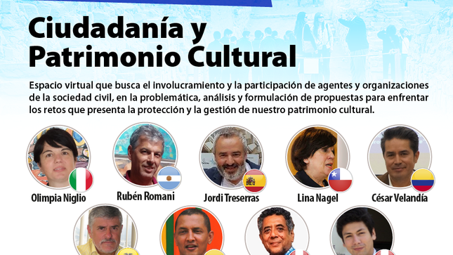 Ministerio de Cultura realizará segundo encuentro virtual internacional de especialistas y organizaciones “Ciudadanía y Patrimonio Cultural”