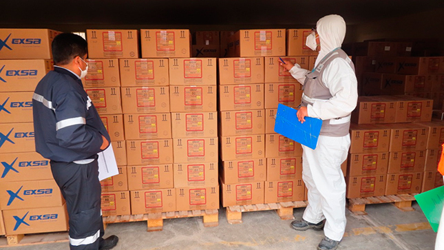 Tacna: Sucamec verifica 16 toneladas de dinamita para exportación.