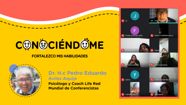 Imagen con los participantes del evento virtual conociendome.