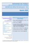 Vista preliminar de documento Reporte Mensual de Conflictos Sociales N° 198 - agosto 2020