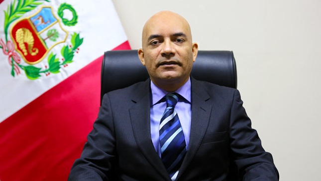 En la imagen se encuentra el presidente del CONADIS, Marco Antonio Gamarra La Barrera.