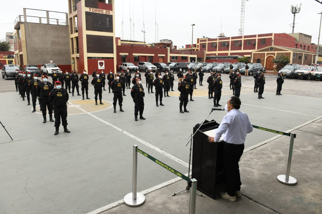 Ministro Gentille invoca a policías a retomar la iniciativa operativa frente a la delincuencia.