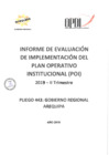 Vista preliminar de documento INFORME DE EVALUACIÓN DE POI - PLIEGO II TRIMESTRE - 2019