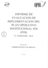 Vista preliminar de documento Monitoreo y Evaluación Cuarto Trimestre POI 2019 - PLIEGO 443