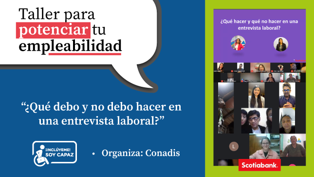 Imagen del taller de empleabilidad con los participantes del evento.