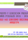 Vista preliminar de documento 2017 Informe, Ejecución de Presupuesto 2015 y Presupuesto PIA. 2016