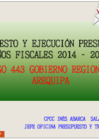 Vista preliminar de documento 2016 INFORME DE EJECUCIÓN DE PRESUPUESTO 2014-2015
