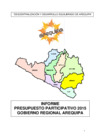 Vista preliminar de documento 2015 Informe Presupuesto Participativo 2015