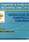 Vista preliminar de documento Gerencia Regional de Vivienda, Construcción y Saneamiento - Audiencia 01