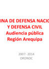 Vista preliminar de documento Oficina Regional de Defensa Nacional y Defensa Civil - Audiencia 01