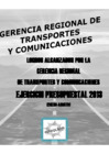 Vista preliminar de documento Gerencia Regional de Transportes y Comunicaciones - Audiencia 01