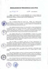 Vista preliminar de documento Resolución de Presidencia Ejecutiva