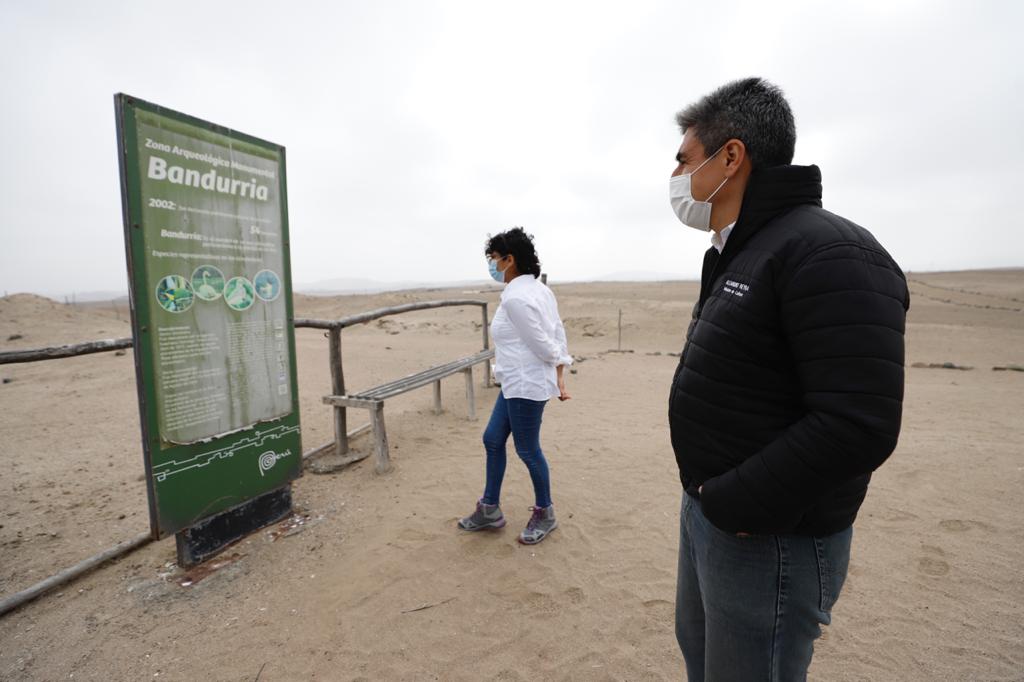Minisitro visitó zonas arqueológicas.
