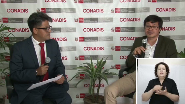 Imagen del director de Políticas de Discapacidad del CONADIS, Juan Carlos Rivero Isla