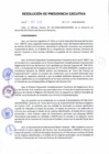 Vista preliminar de documento Resolución de Presidencia Ejecutiva