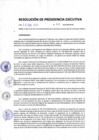 Vista preliminar de documento Resolución de Presidencia Ejecutiva