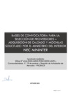 Vista preliminar de documento NEC MININTER - Bases_Convoc_Proveedores CALZADOS_MOCHILAS.pdf