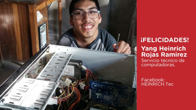 Imagen de estudiante del CETPRO Alcides Salomón Zorrilla y su emprendimiento: Yang Heinrich Rojas Ramirez