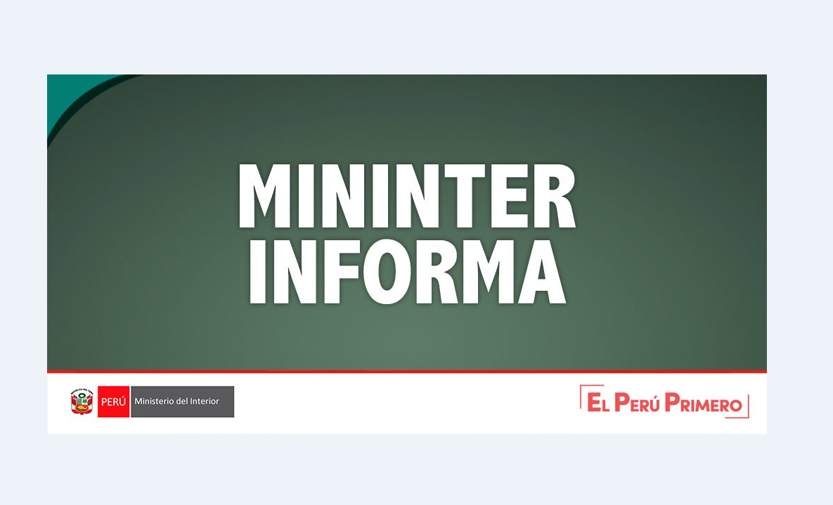 COMUNICADO CONJUNTO MINDEF – MININTER.
