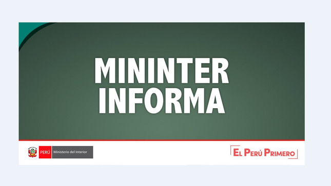 COMUNICADO CONJUNTO MINDEF – MININTER.