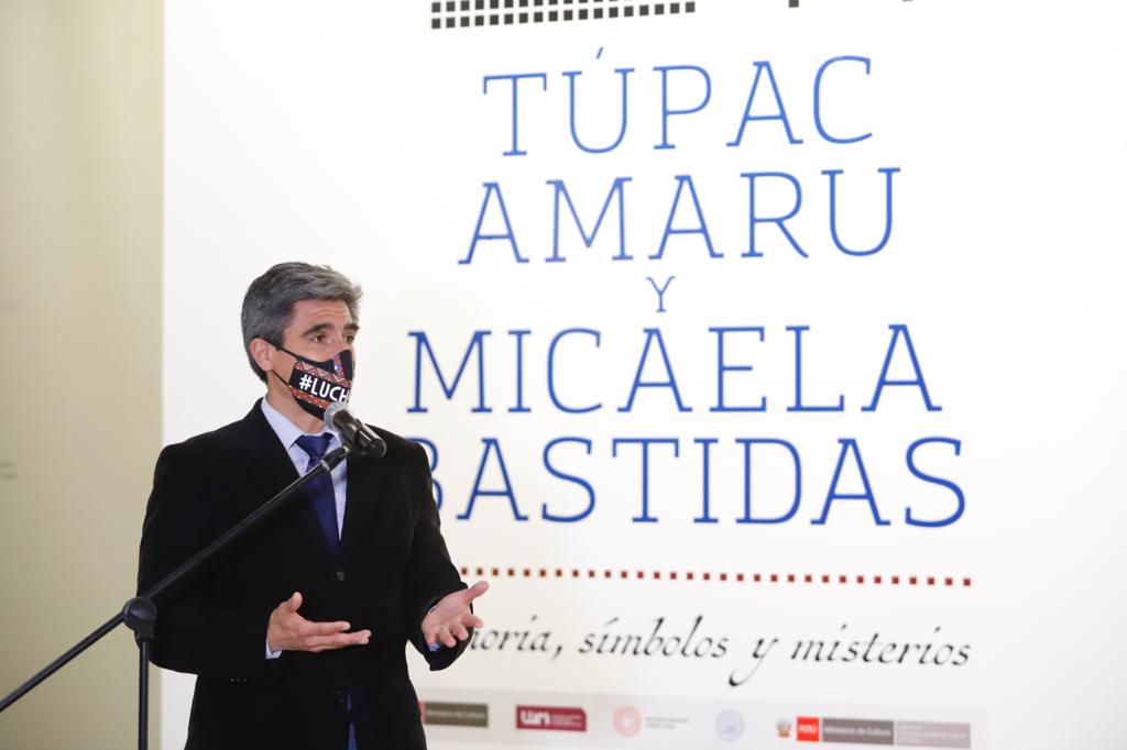 Ministro de Cultura participó en la exhibición de la muestra temporal “Túpac Amaru y Micaela Bastidas: Memoria, símbolos y misterios”