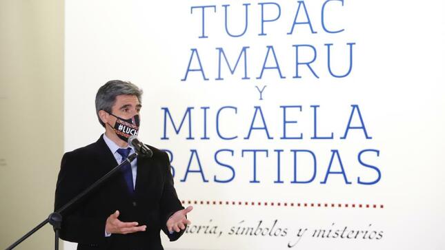 Ministro de Cultura participó en la exhibición de la muestra temporal “Túpac Amaru y Micaela Bastidas: Memoria, símbolos y misterios”