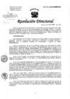 Vista preliminar de documento Resolución de Dirección Directoral