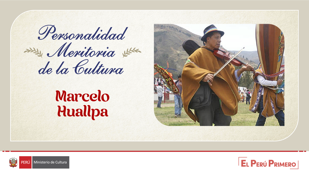 Ministerio de la Cultura otorga distinción de Personalidad Meritoria de la Cultura a violinista Marcelo Huallpa Ccorahua