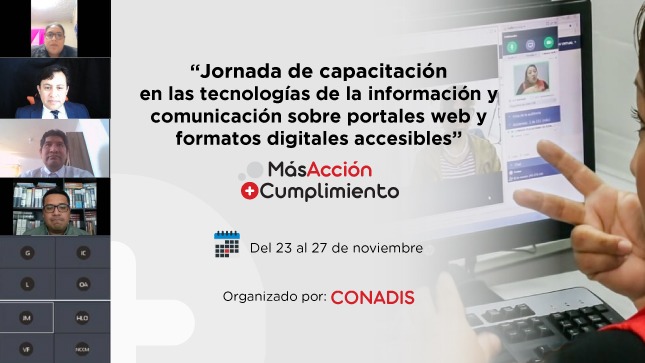 Detalle del aviso de Capacitan a personal de instituciones públicas en accesibilidad de portales web y formatos digitales para personas con discapacidad