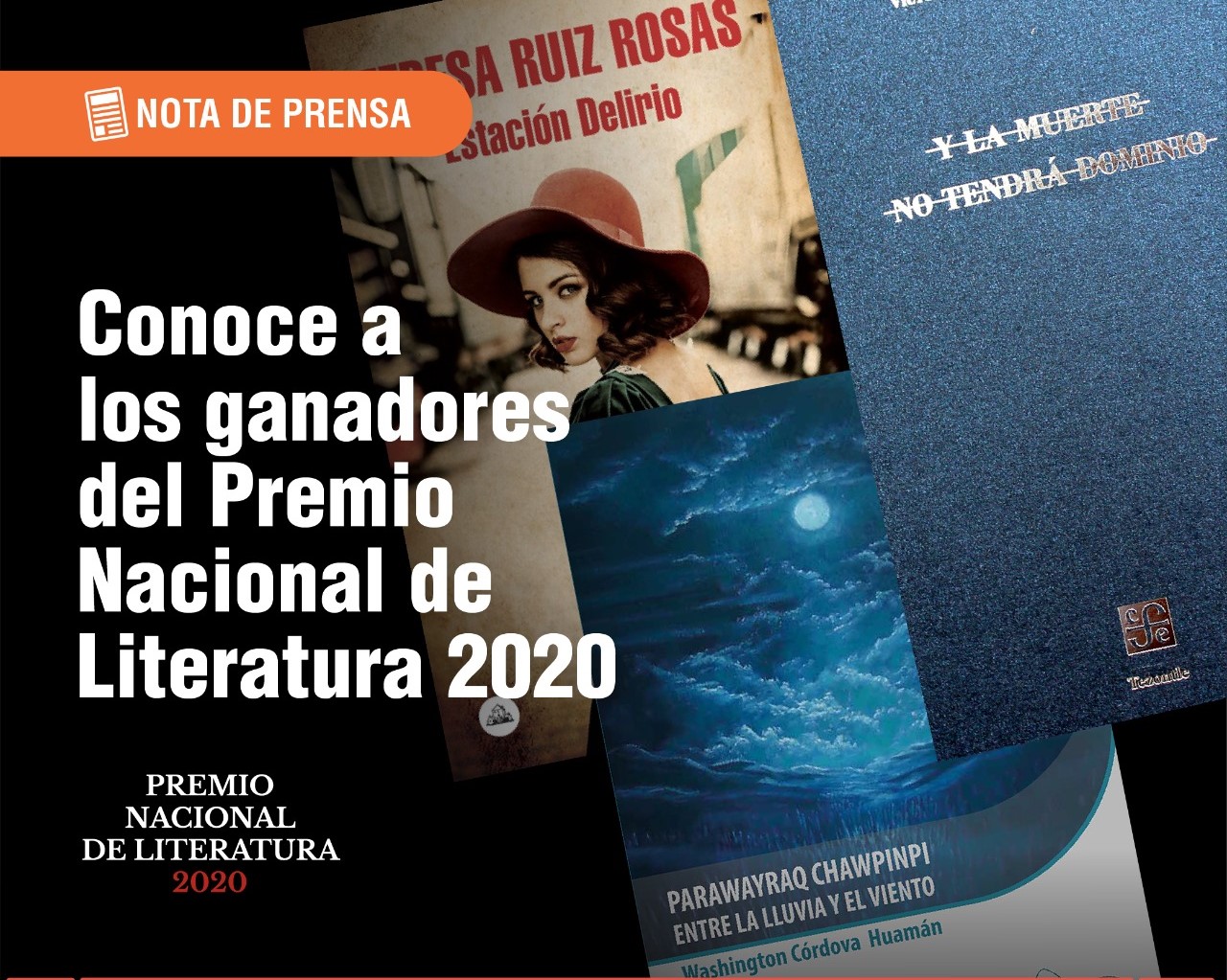 Ministerio de Cultura presenta a los ganadores del Premio Nacional de Literatura 2020