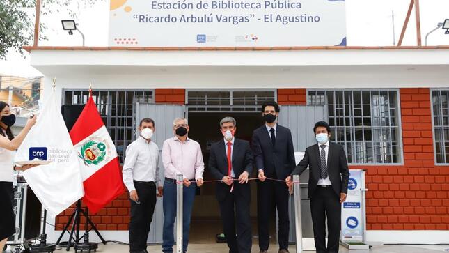 Ministerio de Cultura inauguró la remodelada infraestructura de la Estación de Biblioteca Pública de El Agustino
