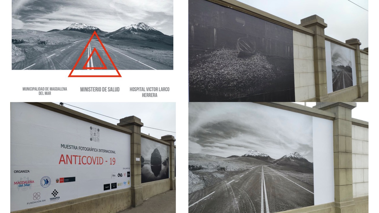 Fachada del Hospital Larco Herrera se convierte en gigantesca galería de arte al aire libre