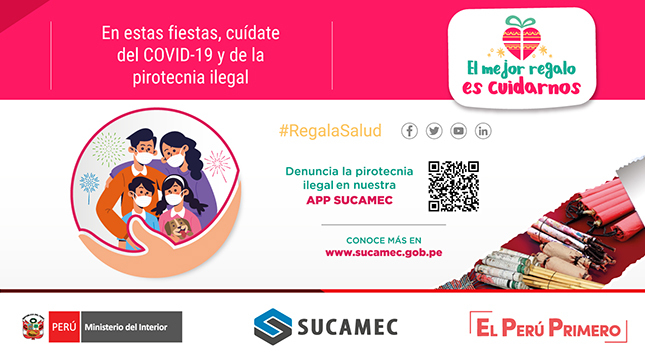 * Mediante la campaña “El mejor regalo es cuidarnos, en estas fiestas cuídate del COVID-19 y de la pirotecnia ilegal”