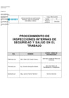 Vista preliminar de documento PROCEDIMIENTO DE INSPECCIONES INTERNAS DE SST.pdf