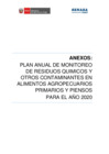 Vista preliminar de documento Anexos del plan anual de monitoreo de contaminantes 2020