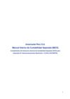 Vista preliminar de documento  Manual Interno de Contabilidad Separada (MICS) - Americatel Perú S.A. 