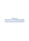Vista preliminar de documento  Manual Interno de Contabilidad Separada (MICS) - Entel Perú S.A. 