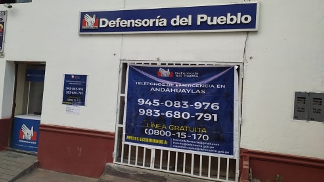 Módulo de la Defensoría del Pueblo en Andahuaylas - Apurímac