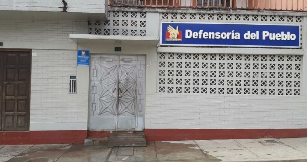 Fachada en el módulo de Satipo