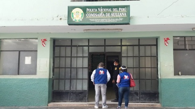 Entrada de comisaría de Sullana