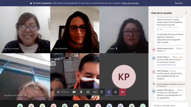Taller virtual EPCI - Arequipa