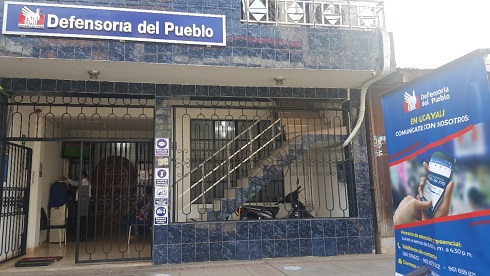 Fachada de la Oficina de la Defensoría del Pueblo en Ucayali