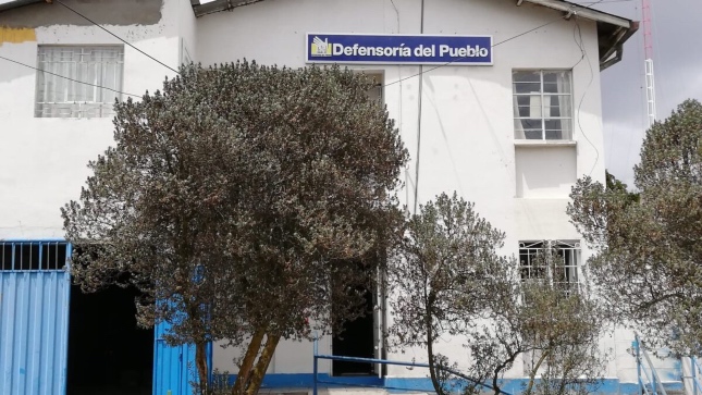 Fachada de la Oficina de la Defensoría del Pueblo en Pasco