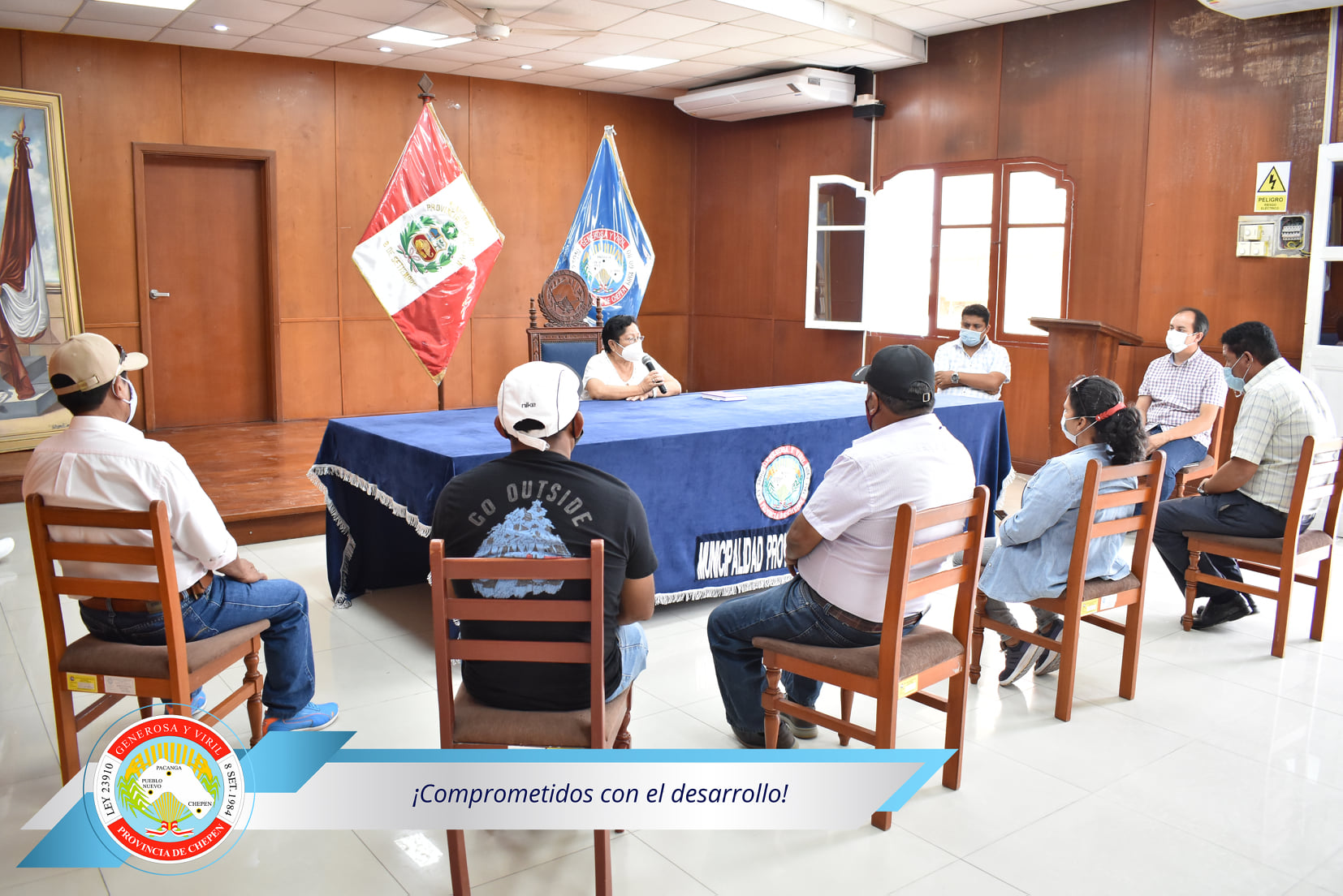 La Alcaldesa de la Municipalidad Provincial de Chepén se reunió con los alcaldes de los Centros Poblados a fin de reforzar los lazos de trabajo en conjunto por el bien de la provincia. 