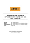 Vista preliminar de documento Informe Evaluación POI 2020 - III Trimestre