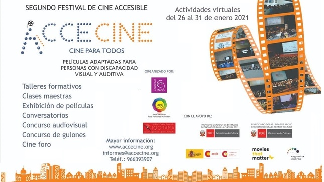 Segundo festival de cine accesible “ACCECINE” con estreno de  seis películas peruanas con audiodescripción y subtítulos
