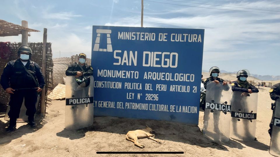 Áncash: Ministerio de Cultura recuperó sitio arqueológico San Diego que había sido ocupada por 200 viviendas precarias
