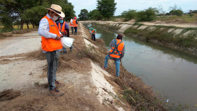 Gore realiza mantenimiento del canal Biaggio Arbulú