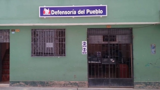 Fachada del módulo de la Defensoría del Pueblo en Huanta.