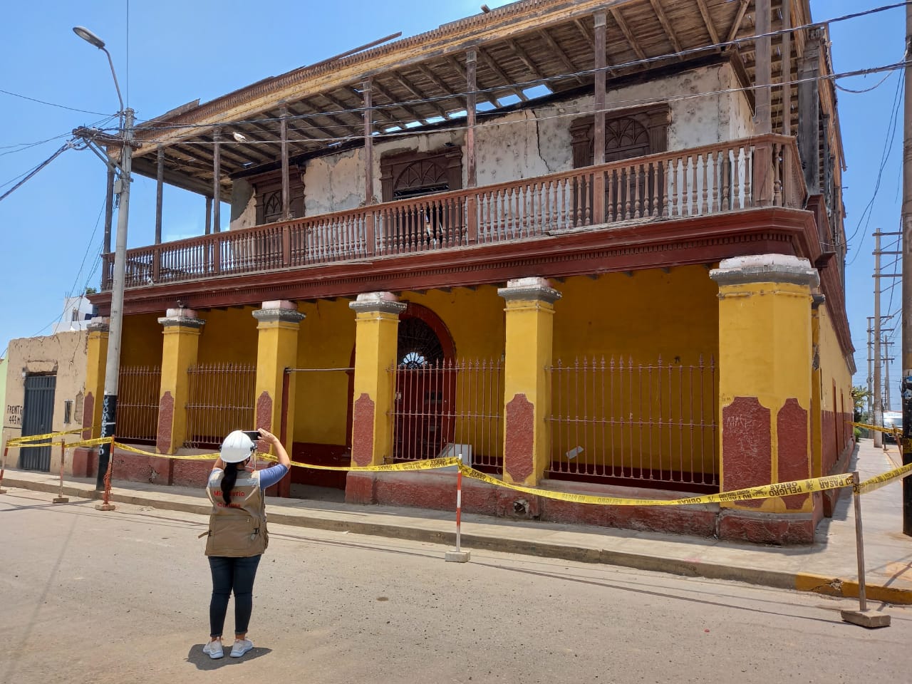 Ministerio de Cultura inspecciona Casa Colonia China, patrimonio histórico en Cañete